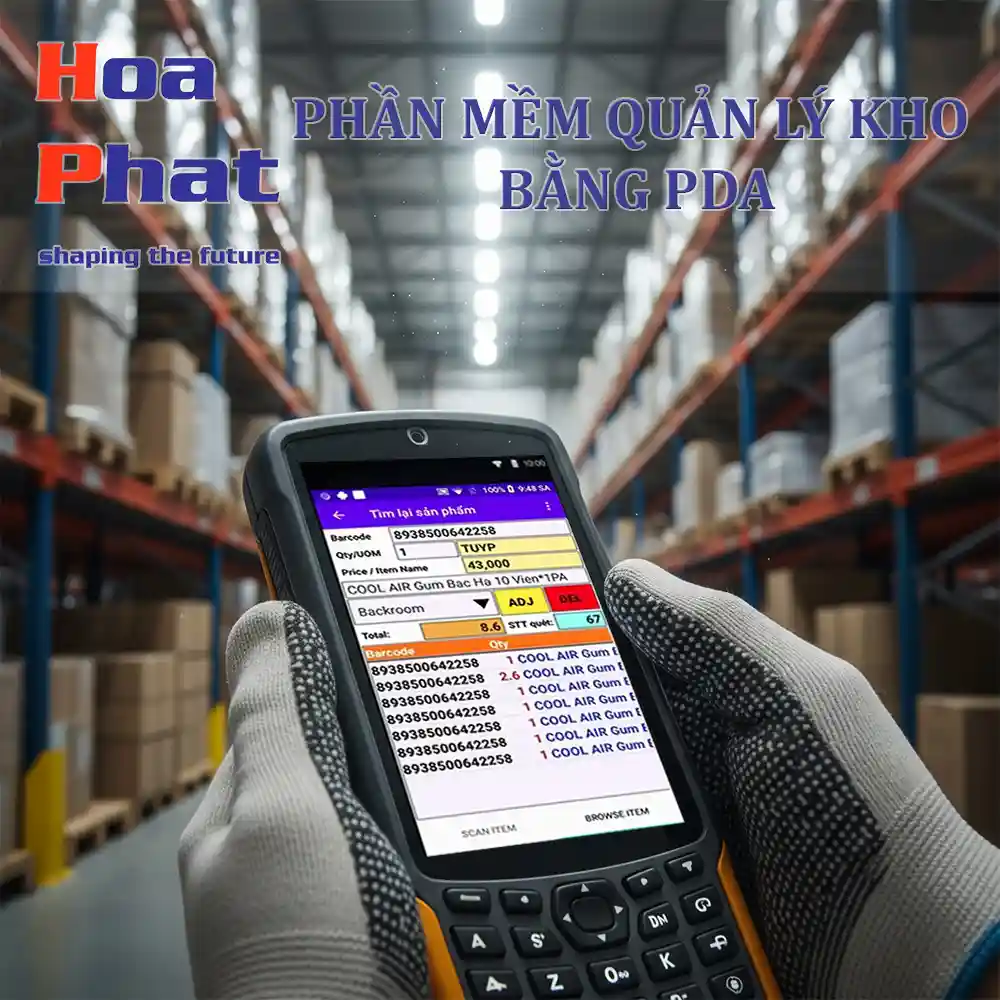 Phần mềm quản lý kho bằng PDA
